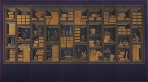 Livres et accessoires de savants (encre et couleur sur soie) - Yi Taek gyun Yi Taek gyun